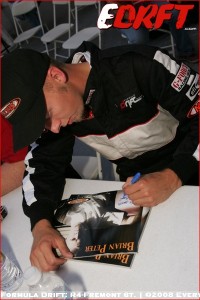 Brian Peters signs Autograph